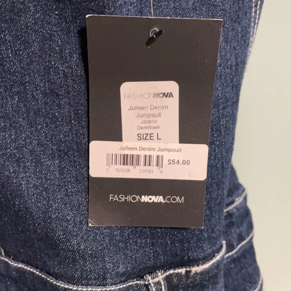 Fashion Nova Denim Jumpsuit - Picture 4 of 4